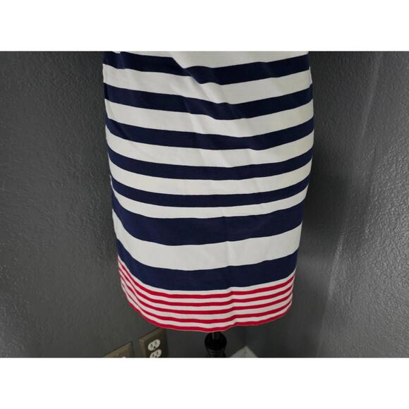 Women's Vineyard Vines Striped Dress Short Sleeve Red White Blue Size X Small - Picture 12 of 13